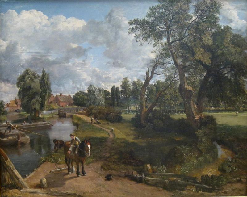 John Constable Flatford Mill or Scene on a Navigable River oil painting picture